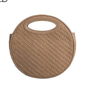 Melie Bianco Lola Taupe Recycled Vegan Crossbody Bag